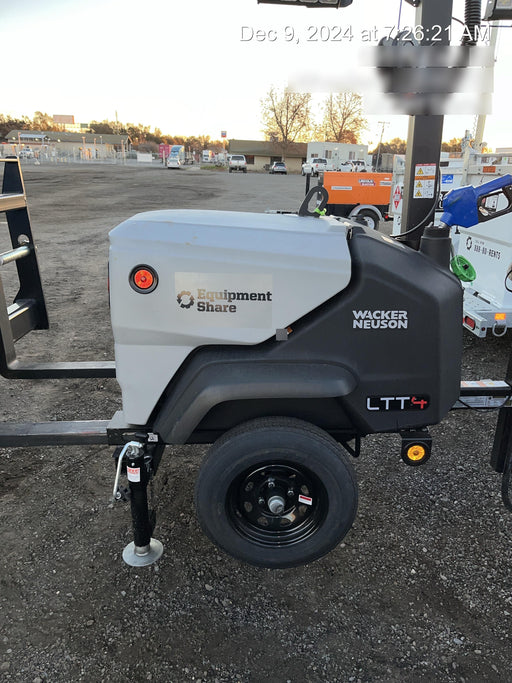 2024 Wacker Neuson LTT4 Diesel, Kohler KDW702, Deep Sea Controller, Auto Start, LED 320W, Bypass Outlet, T3