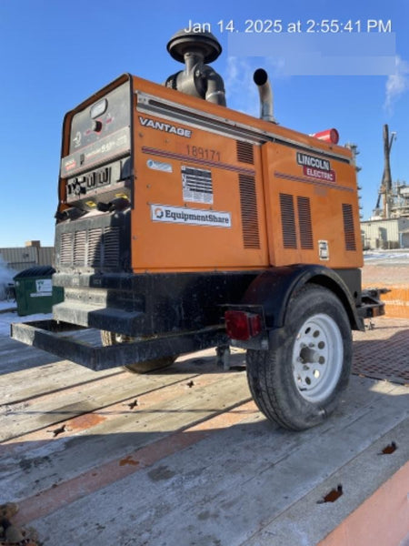 2021 Lincoln Electric Vantage 549X Ready Pak 3, ORANGE (includes trailer, cable rack, fender light kit)