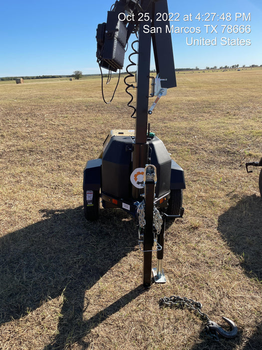 2022 Allmand NLV3GR (4) LED Light Fixture 350W, 23' Vertical Mast, 3kW Prime, Towable, ES Decals, T3