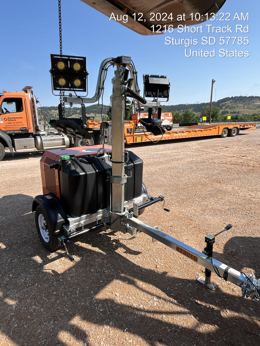 2024 Wanco WLTT-4MM4K Diesel, Deep Sea Controller, Shore Power Plug, Auto Start, (4) 350W LED Floodlights, 4kW Generator, 60 Gal Fuel Tank, 2" Ball, T3