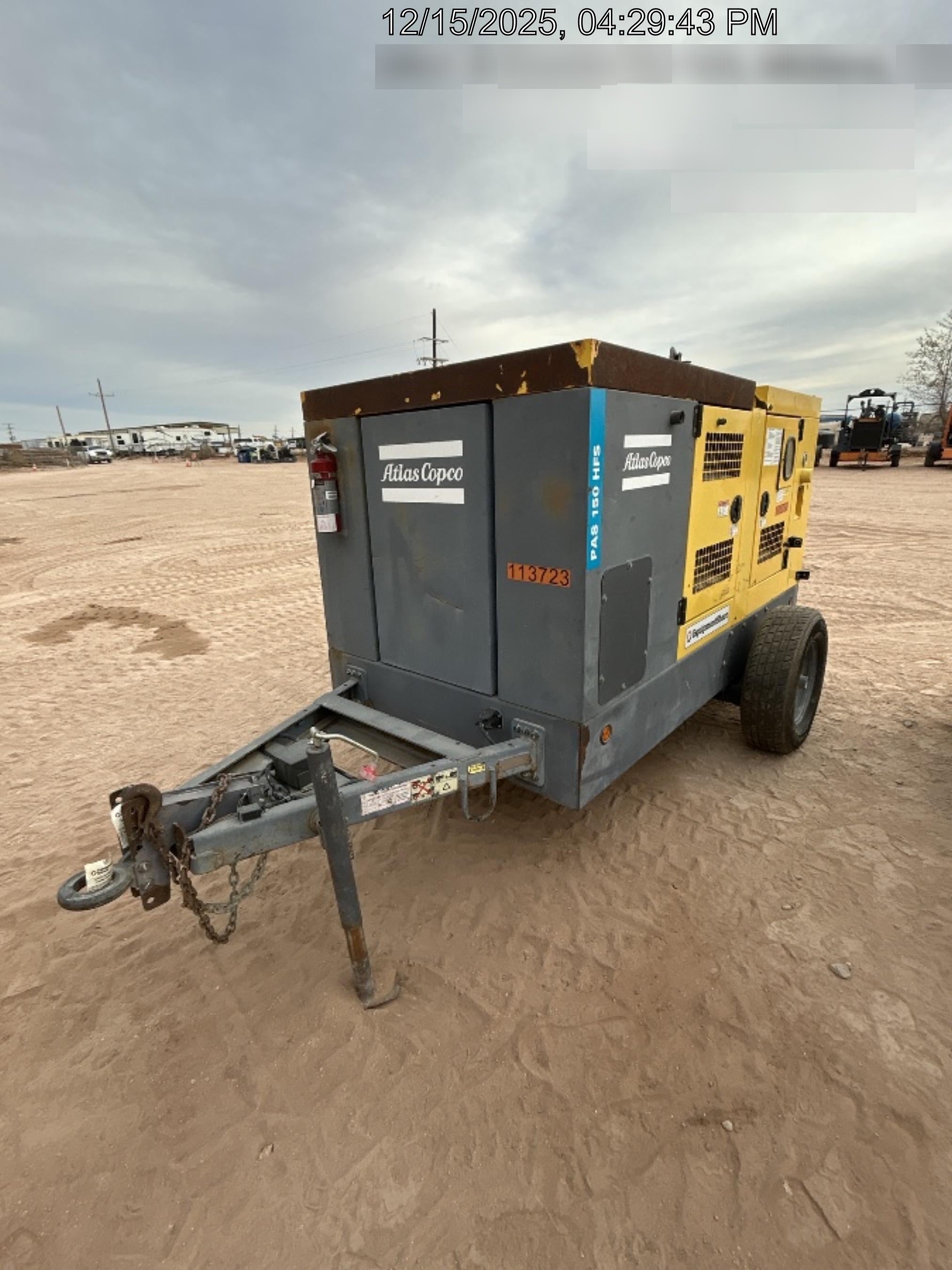 2020 ATLAS COPCO PAS 150 HF CS Enclosed
