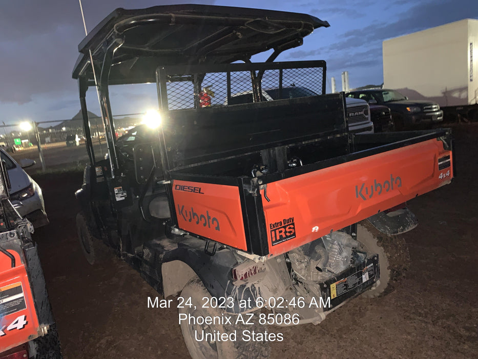2022 Kubota RTV-X1140W-H Plastic Canopy, Windshield Acrylic Clear, LED Strobe Light, Wire Harness Kit, Back up Alarm