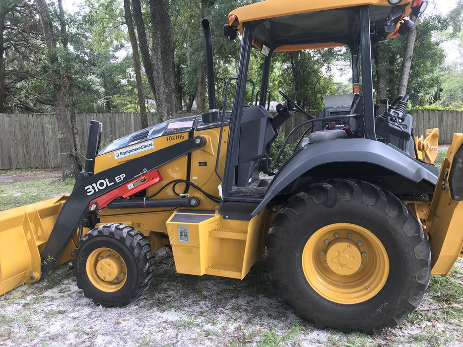 2020 John Deere 310LEP Canopy, 4WD, Standard Stick, Pilot Controls, 2 Way Hydraulics, TAG Manual QC