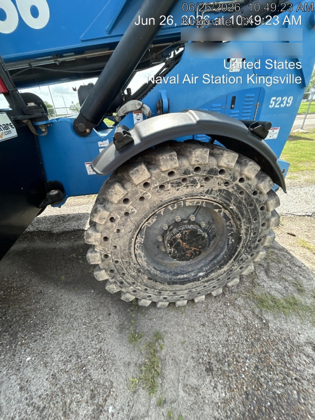 2017 Genie GTH-1056 Solid Tires, 60" carriage, Light Kit, Open ROPS, Flashing Beacon