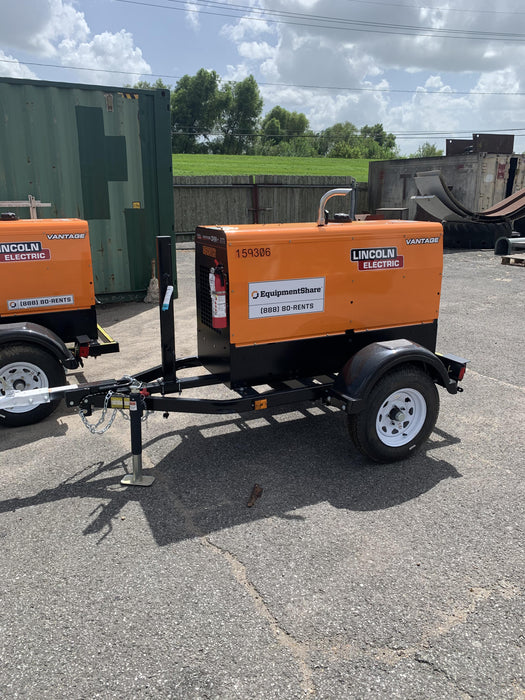 2021 Lincoln Electric Vantage 322 Vantage 322 Ready Pak 3 w/ Decals, ORANGE (includes trailer, cable rack, fender light kit) NO Telematics