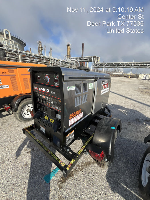 2024 Lincoln Electric LE400 Kubota V1505, Trlr, Cable Rack, Light Kit, ES Decals, T3