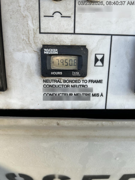 2018 Wacker Neuson LTV6L-MH Wacker Neuson LTV6L Mobile Light Tower w/Fuel Level Sensor Installed