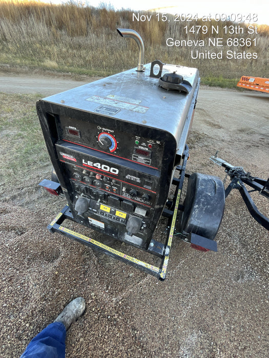 2024 Lincoln Electric LE400 Kubota V1505, Trlr, Cable Rack, Light Kit, ES Decals, T3