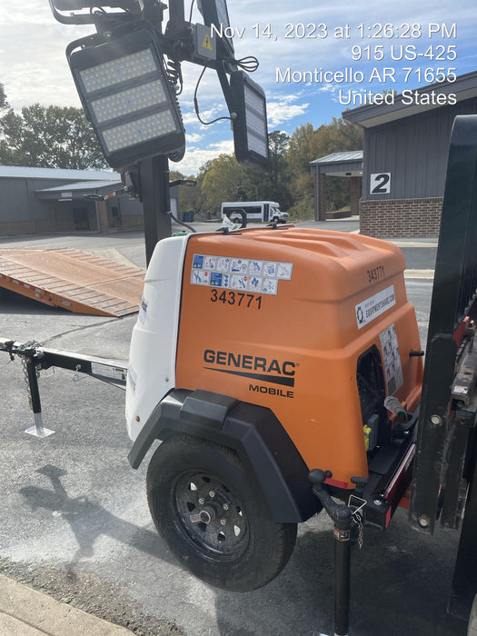 2023 Generac MLT2 Diesel, Flex Switch 120V Input, Powerzone Controller, (4) 320W LED Lights, 4kW Generator, 39.9 Gal Fuel Tank, 2" Ball, T3