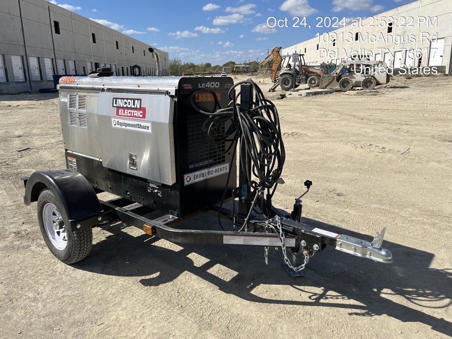 2024 Lincoln Electric LE400 Kubota V1505, Trlr, Cable Rack, Light Kit, ES Decals, T3