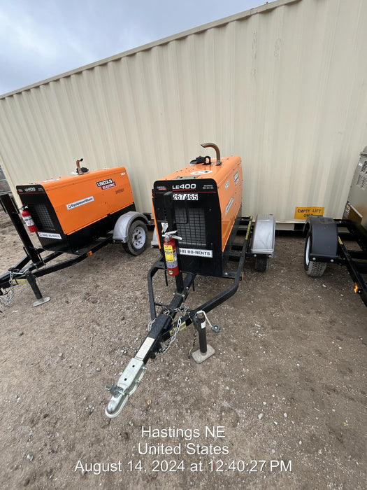 2022 Lincoln Electric LE400 Kubota V1505, Trlr, Cable Rack, Light Kit, ES Decals, T3