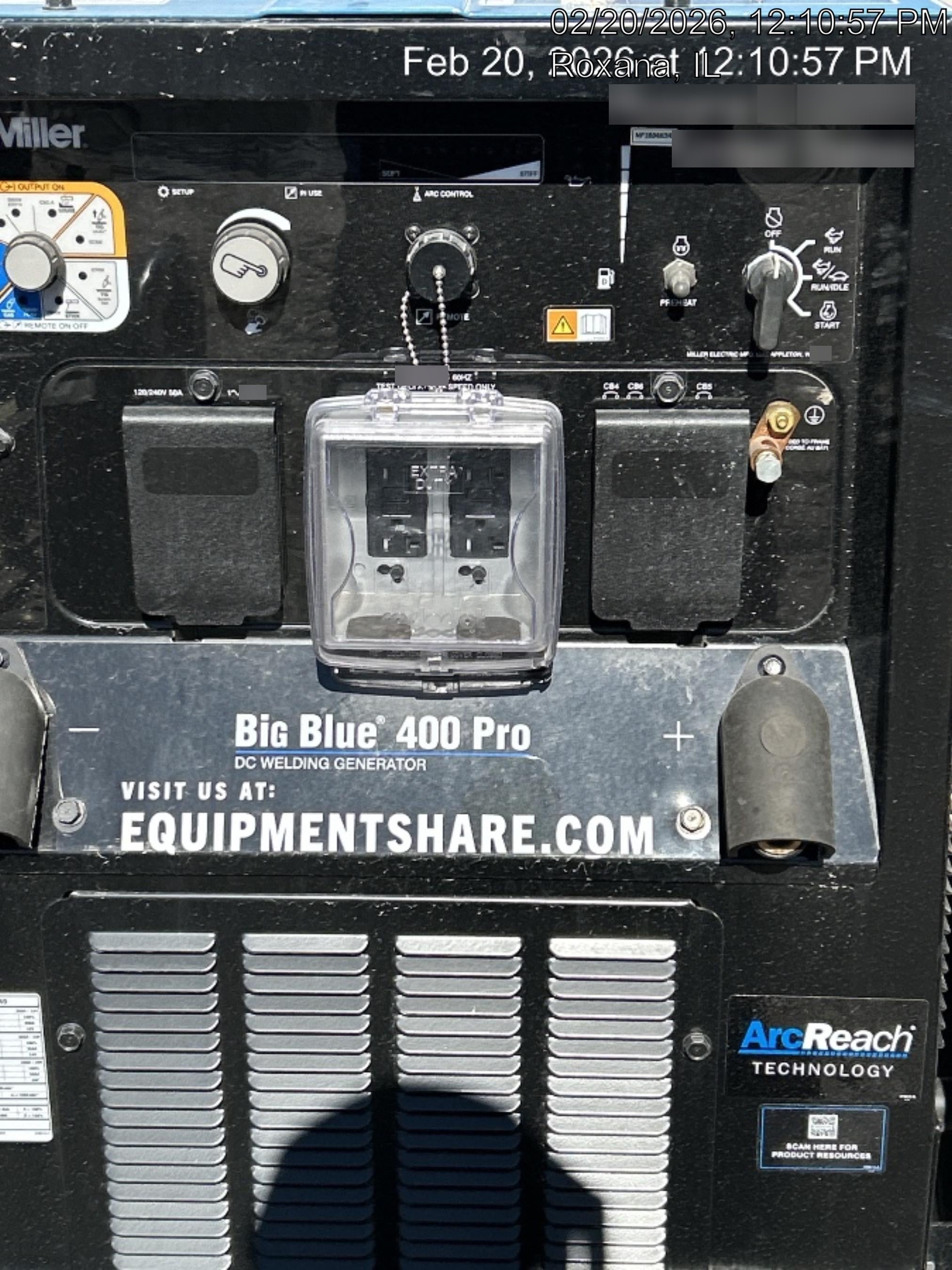 2025 MILLER ELECTRIC BIG BLUE 400