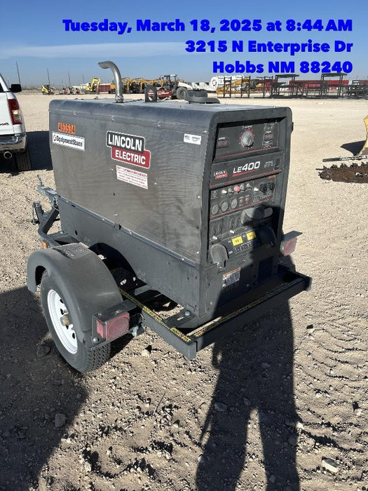 2024 Lincoln Electric LE400 Kubota V1505, Trlr, Cable Rack, Light Kit, ES Decals, T3