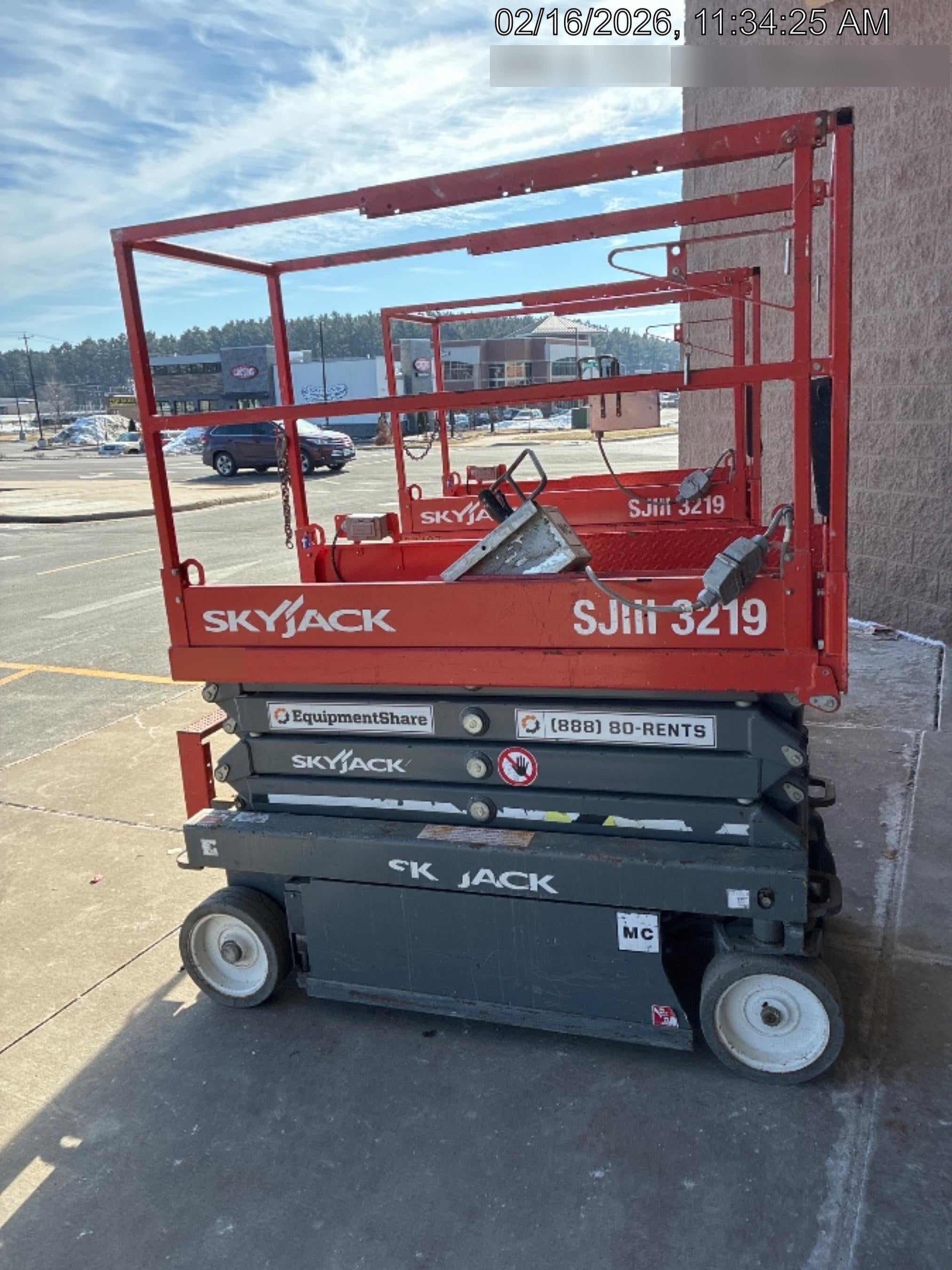 2018 Skyjack SJIII-3219 Standard Rental Specs