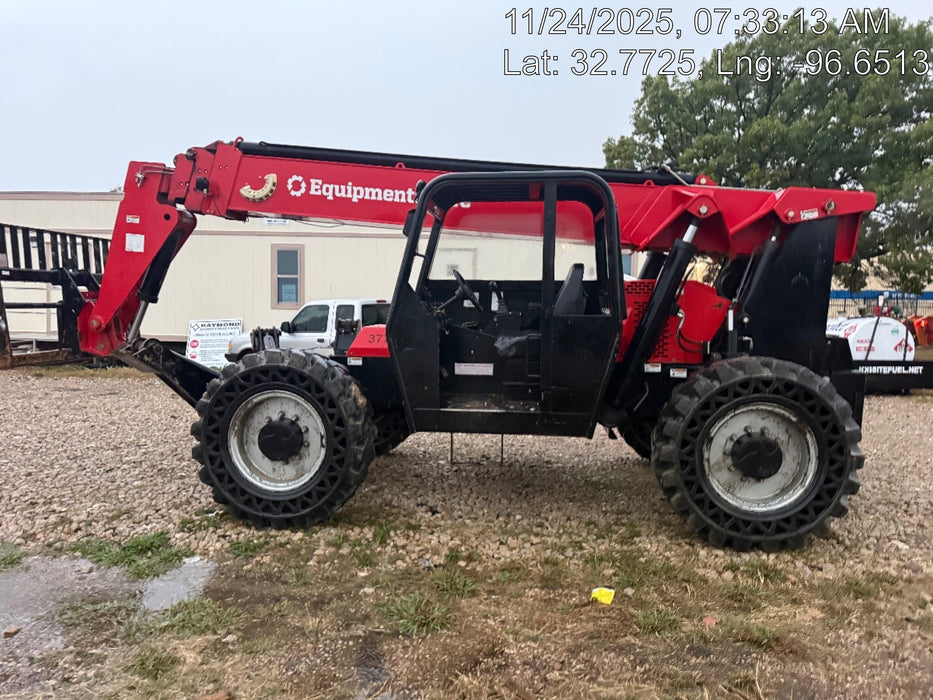 2019 Manitou MTA10055 Canopy, 120 HP, Solid Tires, Work Lights, Lift Hook, Auxiliary Hydraulics 66" Carriage and 60" Forks