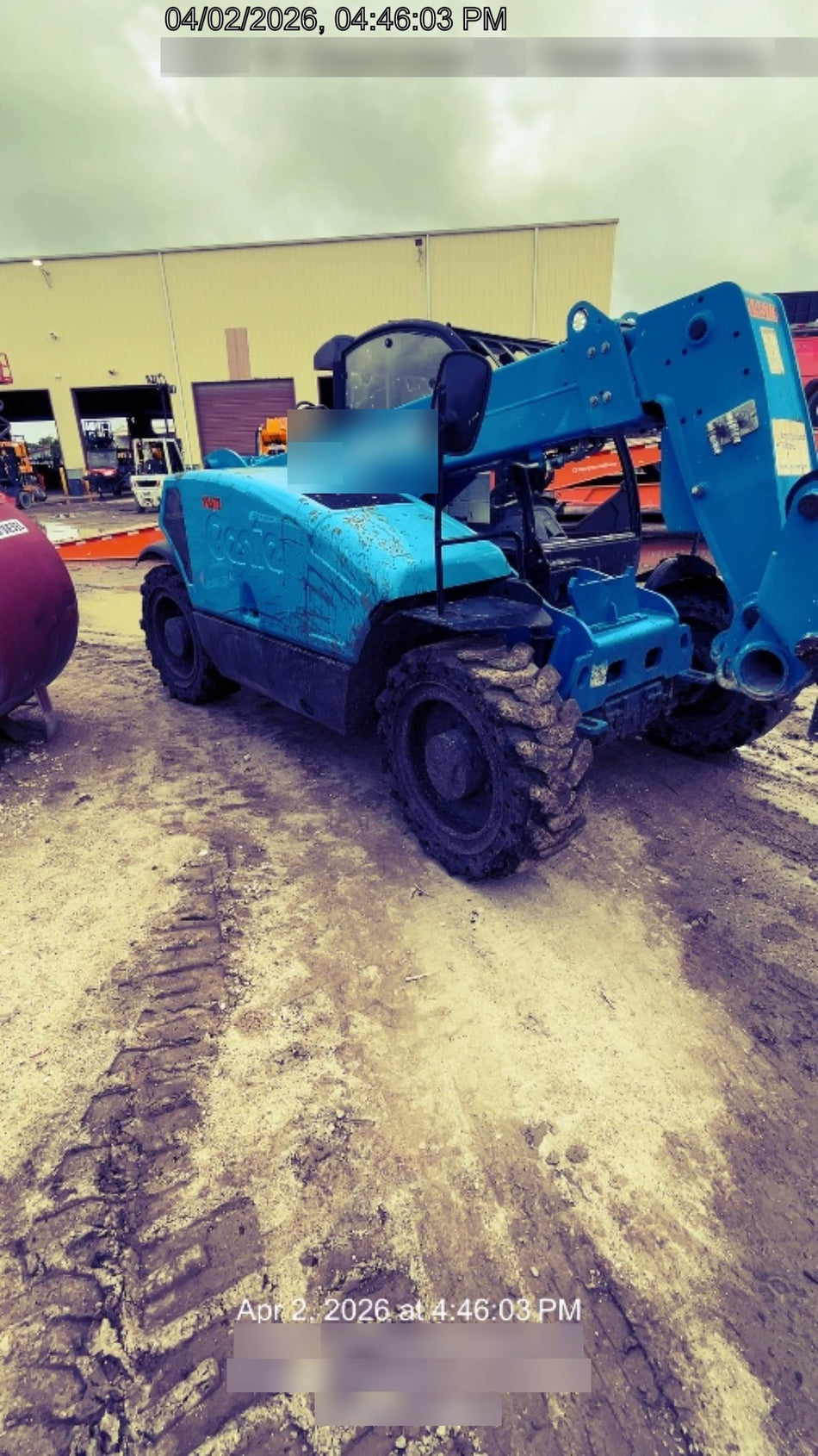 2018 Genie GTH-5519 Genie GTH-5519 Telehandler w/Enclosed Cab w/HVAC, 48" Carriage/Forks, Solid RT Tires, Work Light Package