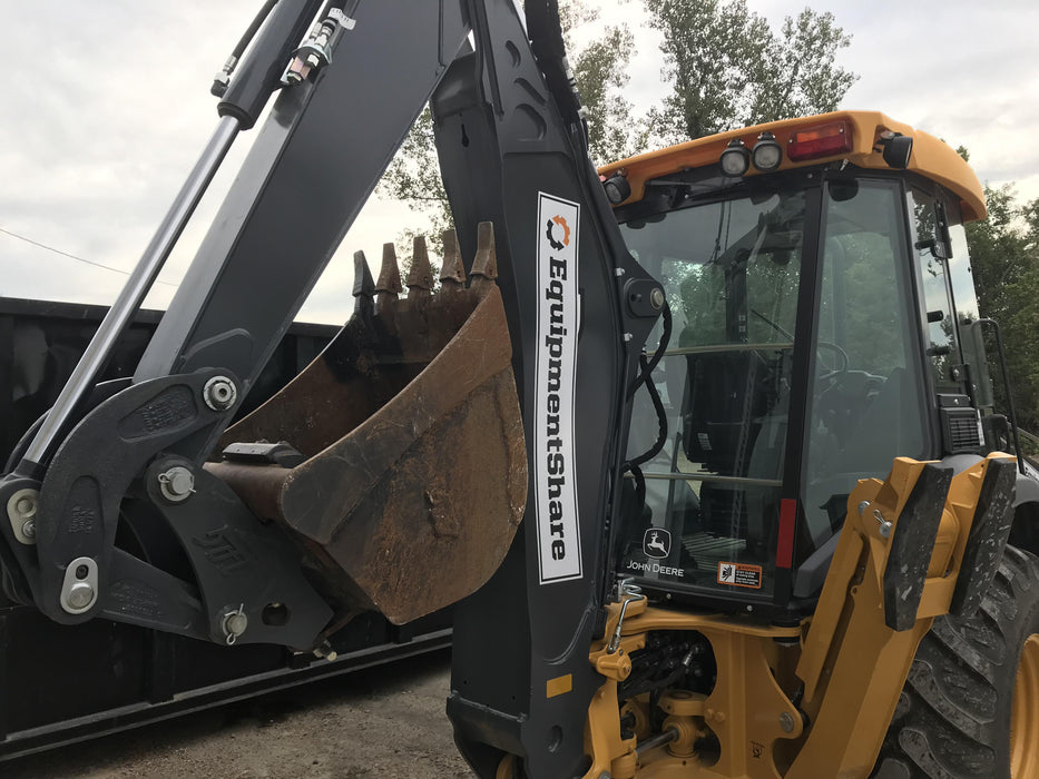 2020 John Deere 310LEP Cab/Heat/Air, 4WD, Standard Stick, Pilot Controls, 2 Way Hydraulics, TAG Manual QC