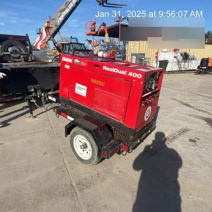 2022 Shindaiwa DGW400MDL Kubota D902 Engine, 23 HP, Dual Op Welder, Wire, Arc, Droop Stick, Tig, and CC Stick Functionality, Simulphase, 3 Phase and 1 Phase Gen Output, Single Axle NB Trlr, Slr Trckl Chrg 12V 12W, Fire Ext