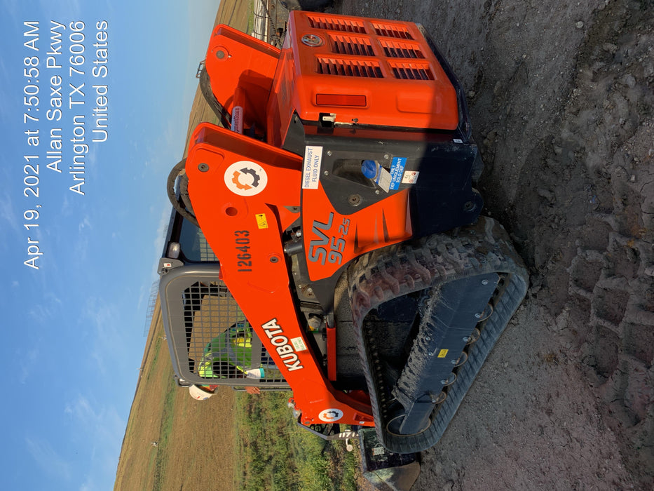 2020 Kubota SVL95-2S Open ROPS, Tier 4 Kubota Engine, Quick Coupler