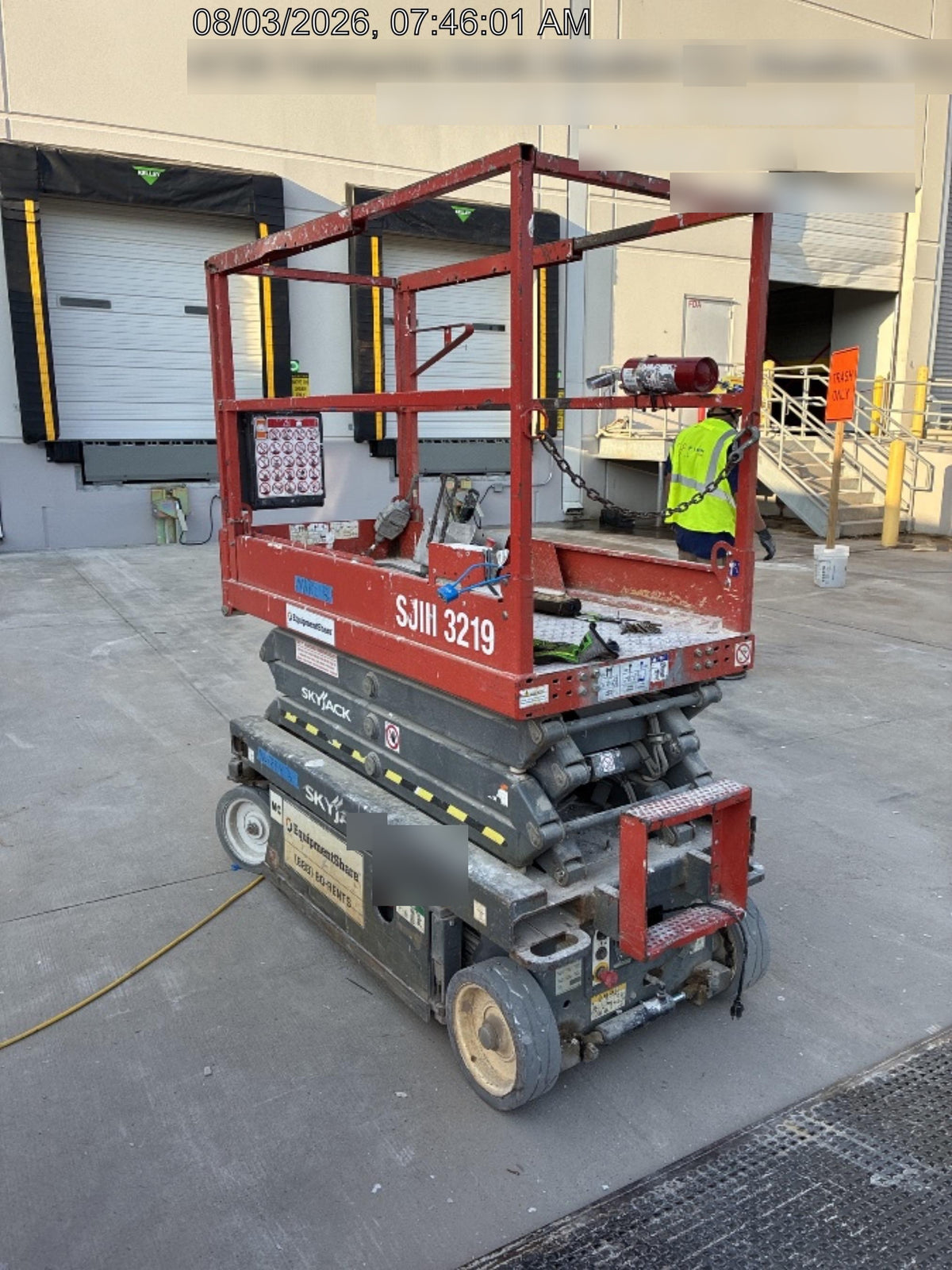 2019 Skyjack SJIII-3219 Standard Options, Trojan Batteries