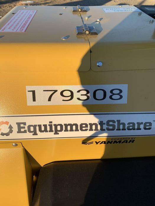 Allmand NLV3GR (4) LED Light Fixture 350W, 23' Vertical Mast, 3kW Prime, Towable, Deep Sea L401, Leveling Jacks, Yanmar T4F 5.8hp