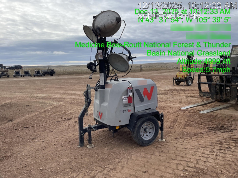 2018 Wacker Neuson LTV6L-MH Wacker Neuson LTV6L Mobile Light Tower w/Fuel Level Sensor Installed