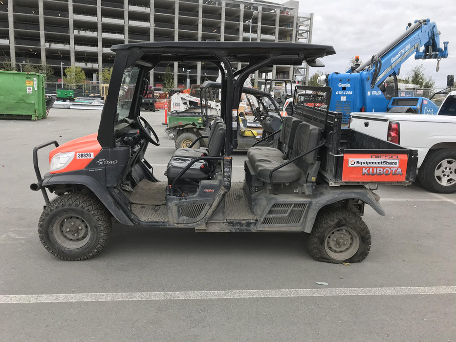 2019 Kubota RTV-X1140W-H 4wd Utility Cart, LED Strobe, Windshield Tempered Glass, Plastic Canopy, Wire Harness Kit, Backup Alarm