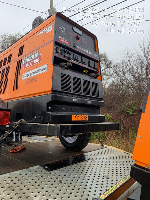 2021 Lincoln Electric Vantage 549X Ready Pak 3, ORANGE (includes trailer, cable rack, fender light kit)