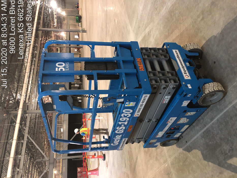 2016 Genie GS-1930 Standard Rental Specs