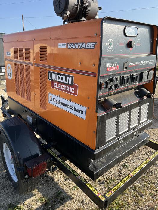 2021 Lincoln Electric Vantage 549X Ready Pak 3, ORANGE (includes trailer, cable rack, fender light kit)