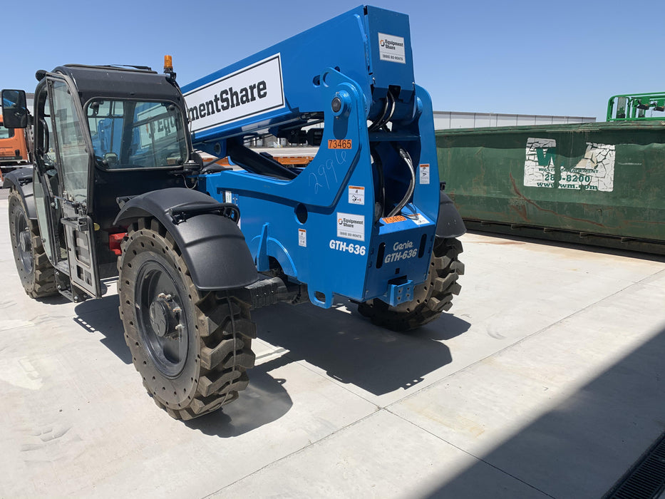 2020 Genie GTH-636 Cab/Heat/Air, Solid Tires, Work Lights, Beacon, Aux Hydraulics, Back up Alarm