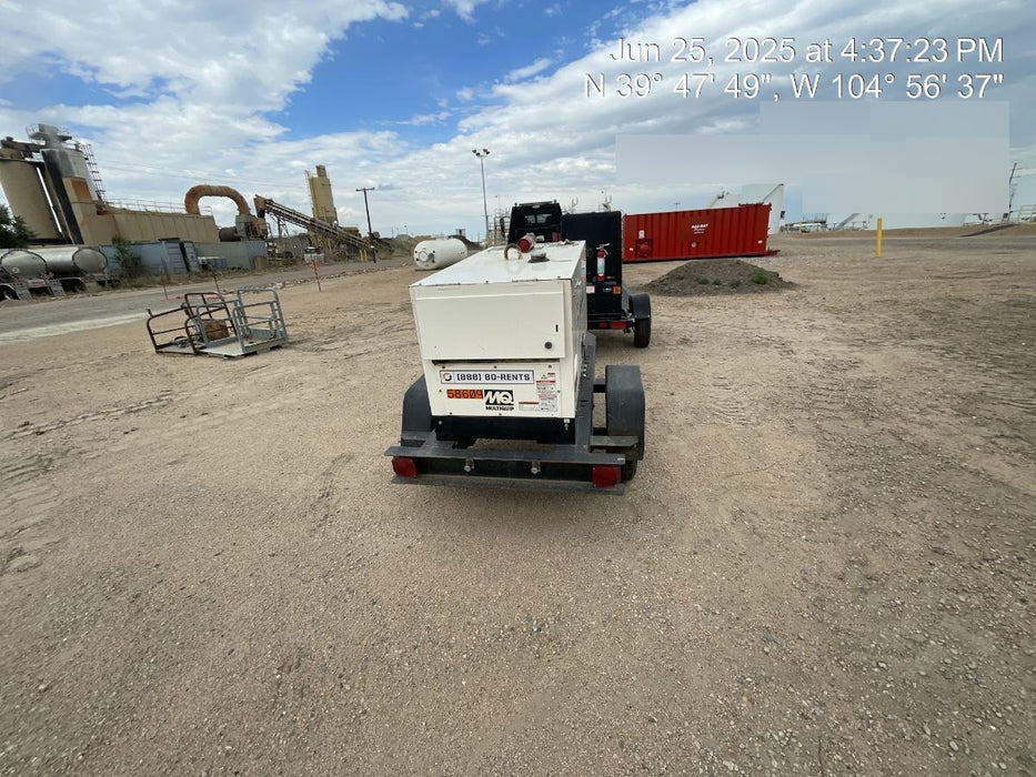 2020 Multiquip DLW400ESA4 400 amp Welder, 14kW, 120/240V, T4F Kubota, Trailer