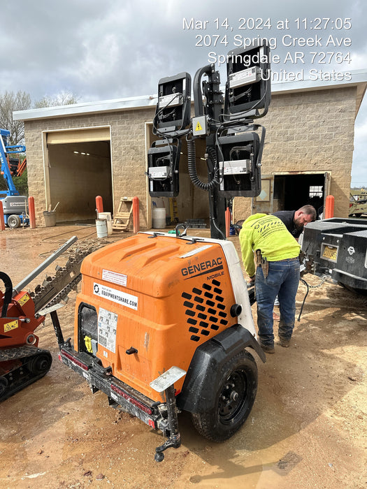 2023 Generac MLT2 Diesel, Flex Switch 120V Input, Powerzone Controller, (4) 320W LED Lights, 4kW Generator, 39.9 Gal Fuel Tank, 2" Ball, T3