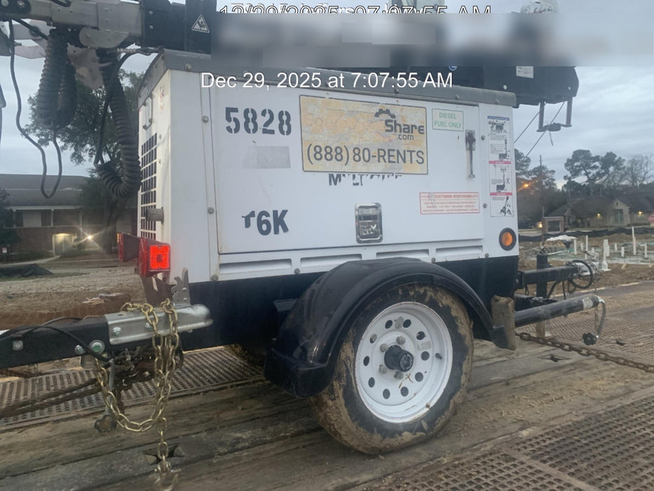2017 Multiquip LT6K` MultiQuip LT6KV Towable Light Tower