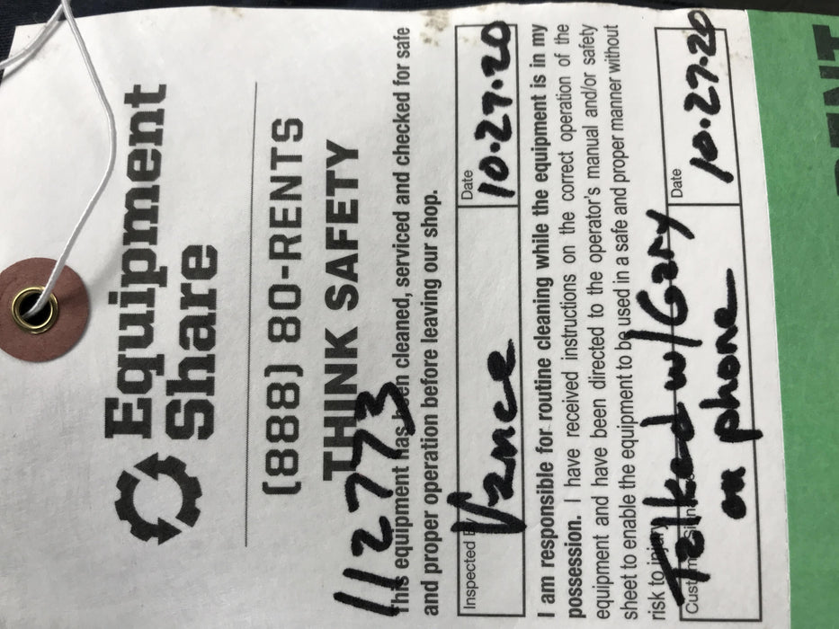 2020 Kubota RTV-X1140 4 Seat UTV, 4WD, Canopy, Standard Rental Spec