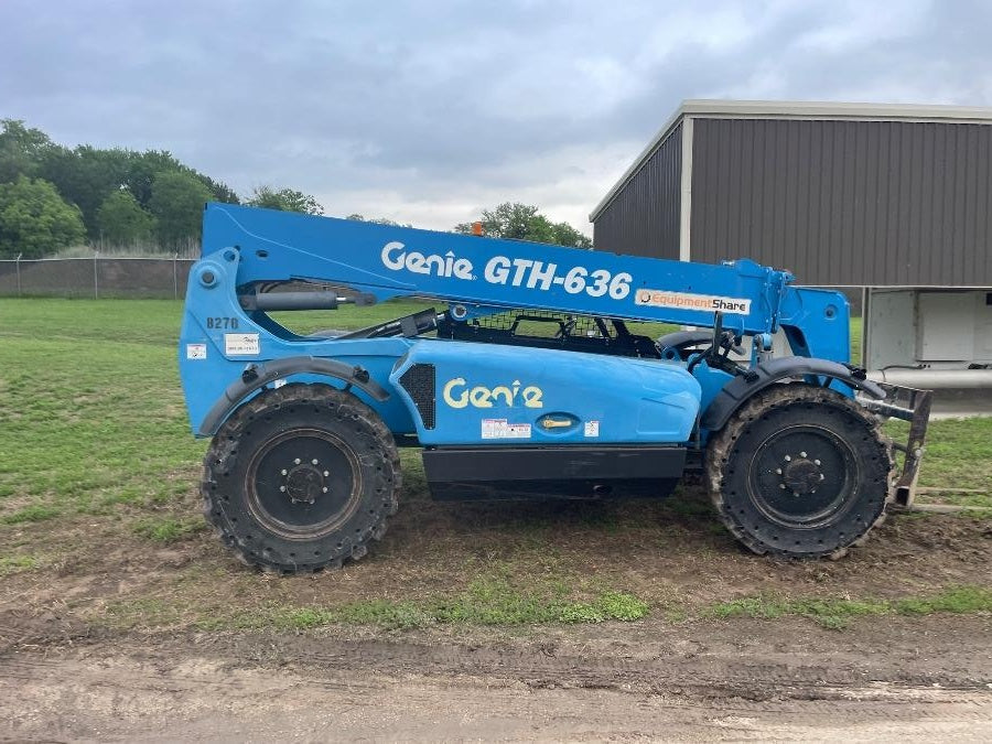 2018 Genie GTH-636 Genie GTH-636 w/Open ROPS, Solid Tires, Work Light/Beacon, 48" Carriage and Forks