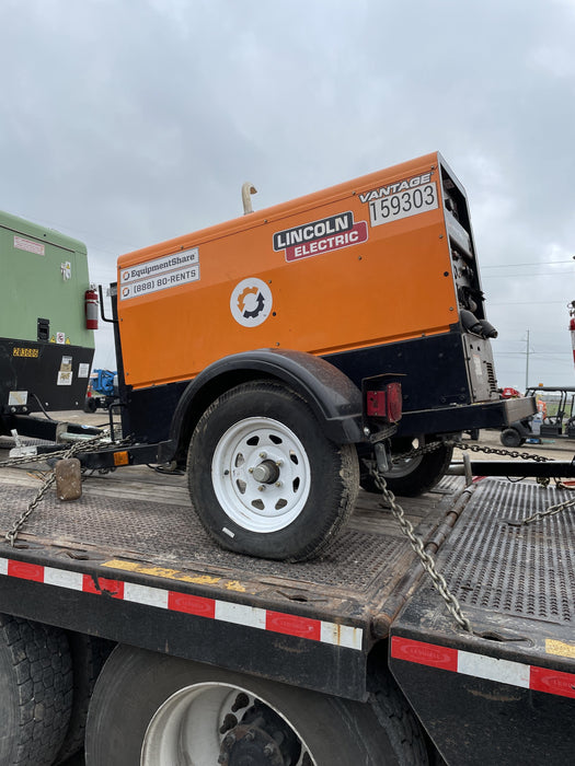 2021 Lincoln Electric Vantage 322 Vantage 322 Ready Pak 3 w/ Decals, ORANGE (includes trailer, cable rack, fender light kit) NO Telematics