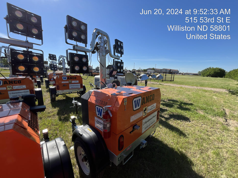 2024 Wanco WLTT-4MM4K Diesel, Deep Sea Controller, Shore Power Plug, Auto Start, (4) 350W LED Floodlights, 4kW Generator, 60 Gal Fuel Tank, 2" Ball, T3