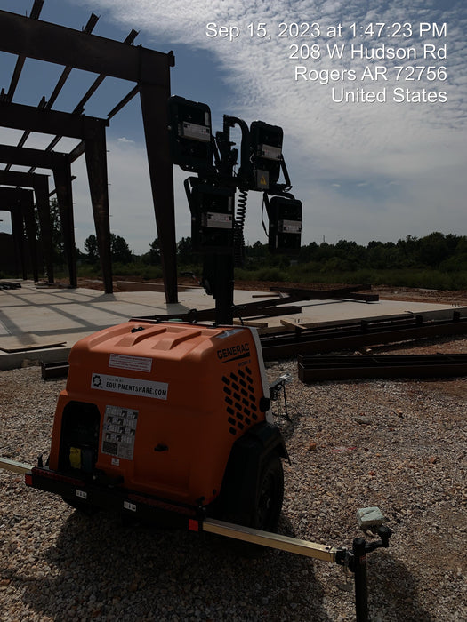 2023 Generac MLT2 Diesel, Flex Switch 120V Input, Powerzone Controller, (4) 320W LED Lights, 4kW Generator, 39.9 Gal Fuel Tank, 2" Ball, T3