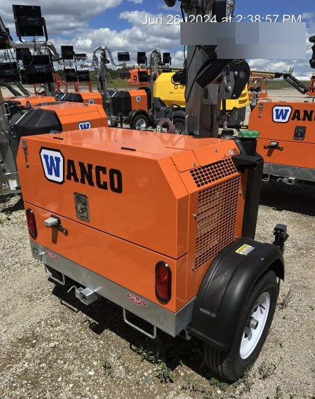 2024 Wanco WLTT-4MM4K Diesel, Deep Sea Controller, Shore Power Plug, Auto Start, (4) 350W LED Floodlights, 4kW Generator, 60 Gal Fuel Tank, 2" Ball, T3
