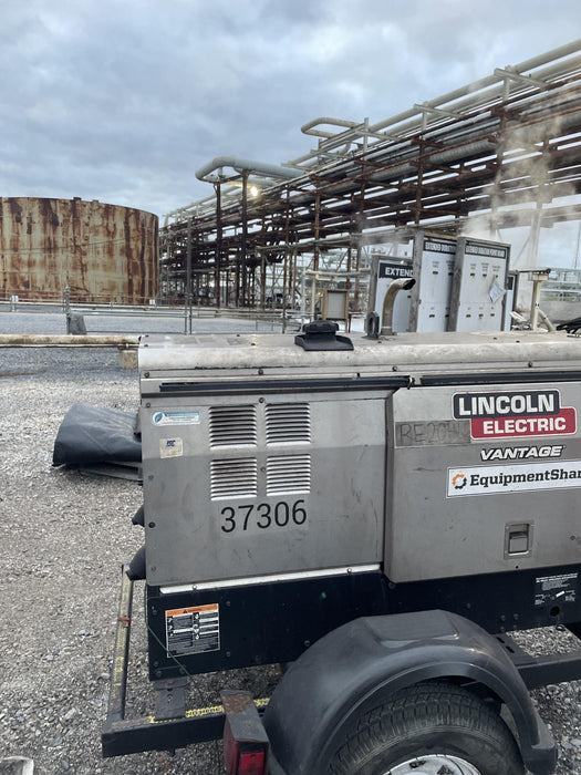 2019 Lincoln Electric Vantage 322 Ready-Pak 3, Two Wheel Trailer, Fender and Light Kit, Cable Rack