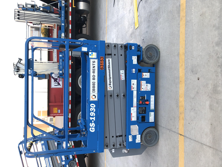 2020 Genie GS-1930 Solid Non Marking Tires, Beacon, Folding rails with half height swing gate