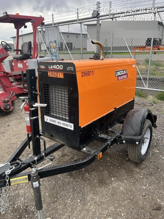 2022 Lincoln Electric LE400 Kubota V1505, Trlr, Cable Rack, Light Kit, ES Decals, T3