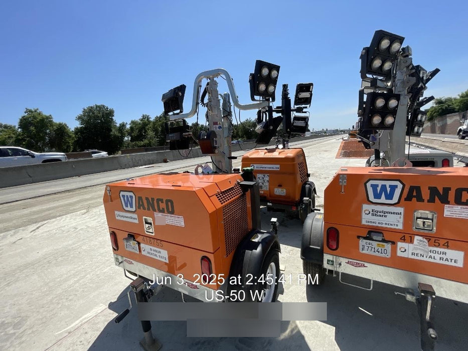 2024 Wanco WLTT-4MM4K Diesel, Deep Sea Controller, Shore Power Plug, Auto Start, (4) 350W LED Floodlights, 4kW Generator, 60 Gal Fuel Tank, 2" Ball, T3