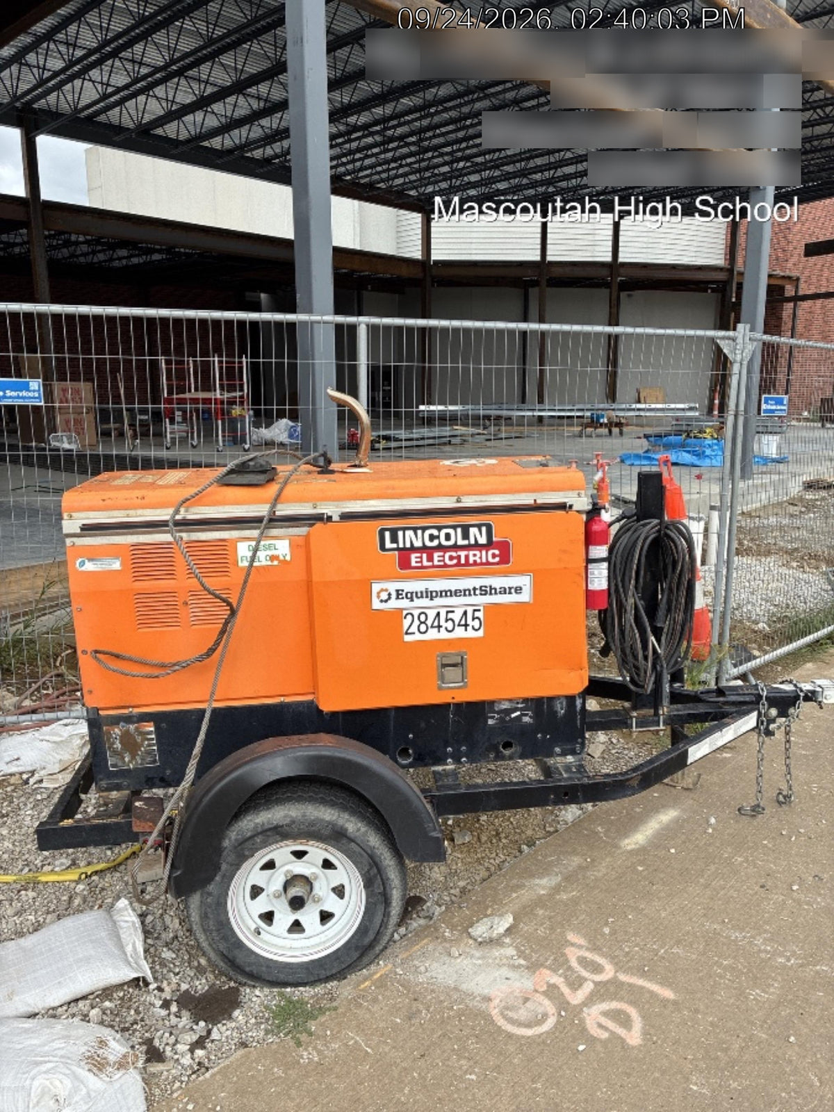 2022 Lincoln Electric LE400 Kubota V1505, Trlr, Cable Rack, Light Kit, ES Decals, T3
