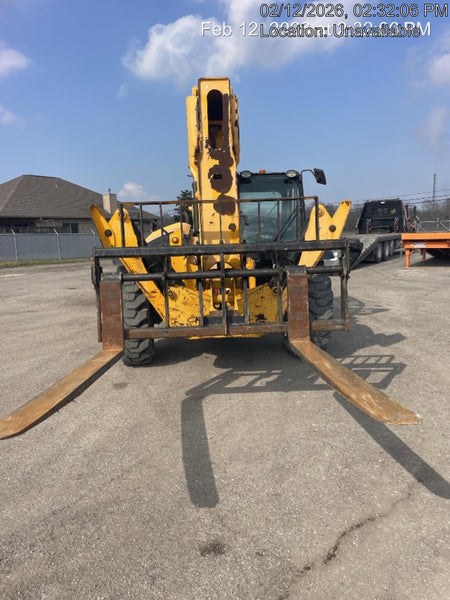 2019 JCB 510-56 74 HP w/CAB/HVAC, Beacon, Worklights, Aux Hydraulics, Solid Tires 66" Carriage/60" Forks