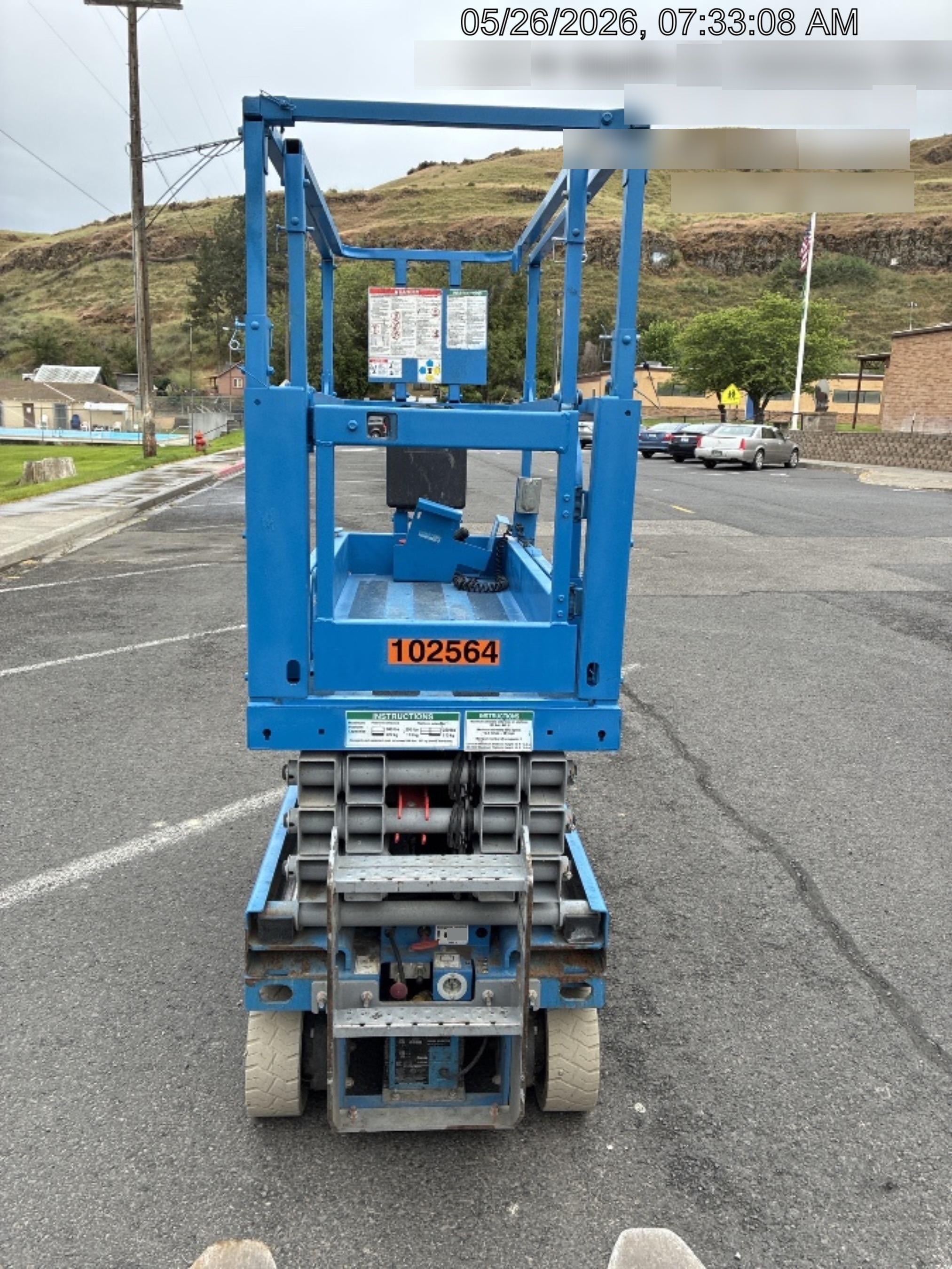 2020 Genie GS-1930 Solid Non Marking Tires, Beacon, Folding rails with half height swing gate, 800W Inverter