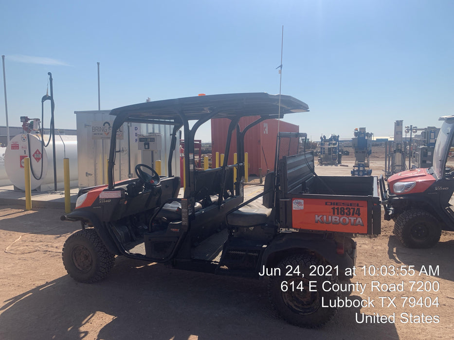 2020 Kubota RTV-X1140W-H Canopy, 4-Seater, Diesel, Windshield Acrylic Clear, LED Strobe, Backup Alarm