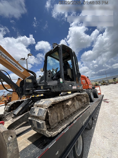 2018 Case CX80C CLOSED CAB, A/C, RUBBER TRACKS PADS, 7'-2" ARM