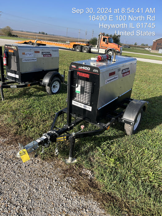 2024 Lincoln Electric LE400 Kubota V1505, Trlr, Cable Rack, Light Kit, ES Decals, T3